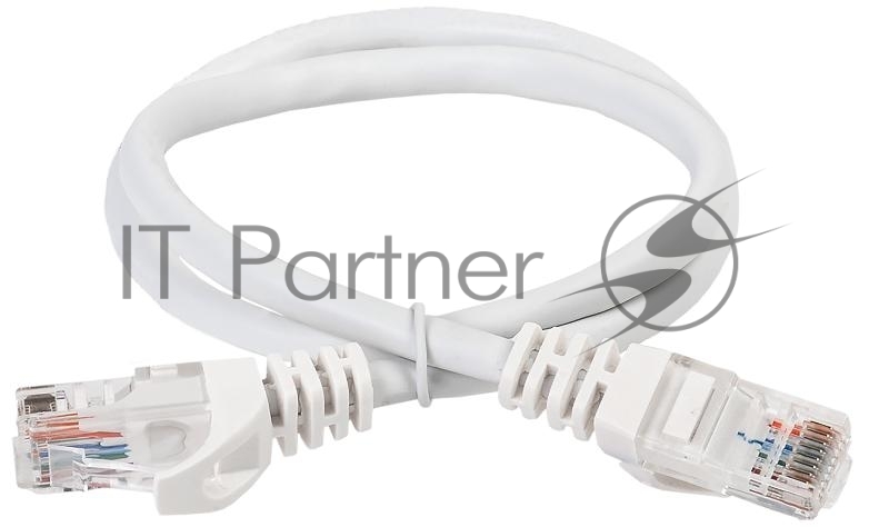 Коммутационный шнур кат. 6 UTP PVC 2м белый | PC08-C6U-2M | ITK