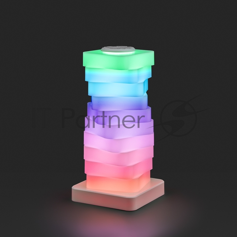 Светодиодный светильник Пирамида RGB/ТЕПЛЫЙ БЕЛЫЙ 11,6х11,6х23,8 см, питание USB, пульт ДУ NEON-NIGHT