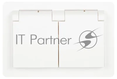 Розетка Intro Style 7-207-01 2P+E Schuko с крышкой штор., 16А-250В, IP20, СУ, белый  | Б0060643 | Intro
