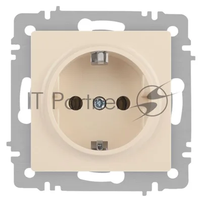 Розетка Intro Accent 6-202-02 2P+E Schuko, 16А-250В, IP20, СУ, слоновая кость | Б0063683 | Intro