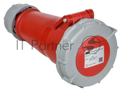 Розетка переносная ССИ-2142 16А-6ч 380В 3P+PE IP67| PSR22-016-4-0-67| IEK