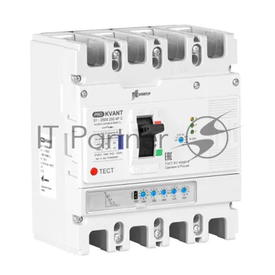 Выключатель автоматический PRO.KVANT S1-250S 4P 160A 50kA C | KV0000978 | Контактор (Legrand)