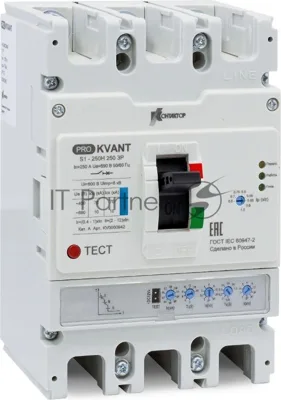 Выключатель автоматический PRO.KVANT S1-250S 3P 160A 50kA | KV0000939 | Контактор (Legrand)