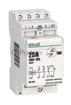 Контактор модульный 3НО+1НЗ 16А 230В МК-103 18054DEK DEKraft