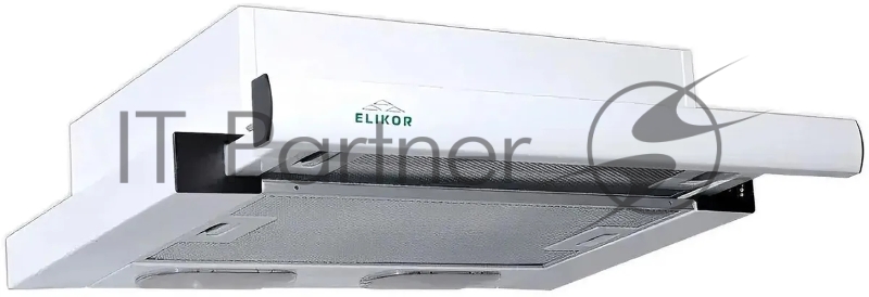 Вытяжка встраиваемая Elikor Интегра 50П-400-В2Л белый, 50 см, 400 куб. м/ч, 57 дБ
