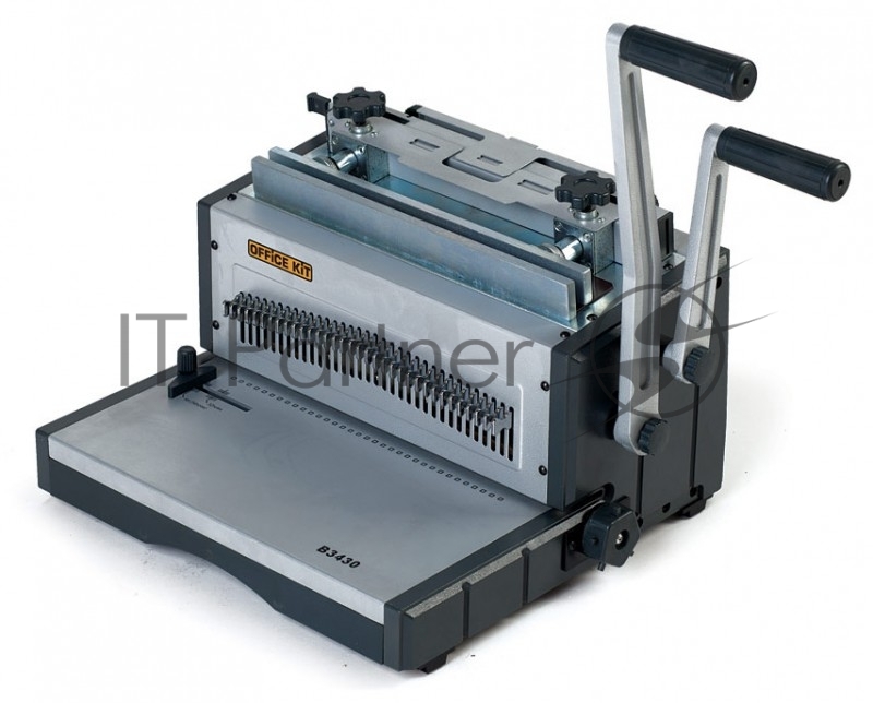 Переплетчик Office Kit B3430 A4/перф.30л.сшив./макс.120л./метал.пруж. (5.5-14.3мм) шаг 3:1, 34 отверстия, 300мм