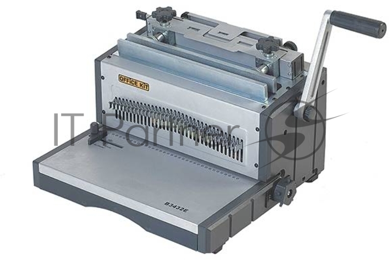 Переплетчик Office Kit B3432E A4/перф.32л.сшив./макс.120л./метал.пруж. (5.5-14.3мм)/электр. шаг 3:1, 34 отверстия, 300мм