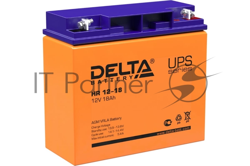 Батарея для ИБП Delta HR 12-18 (12V, 18Ah)
