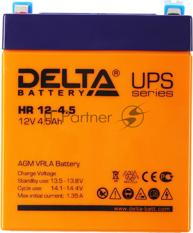 Батарея для ИБП Delta HR 12-4.5 (12V, 4.5Ah)
