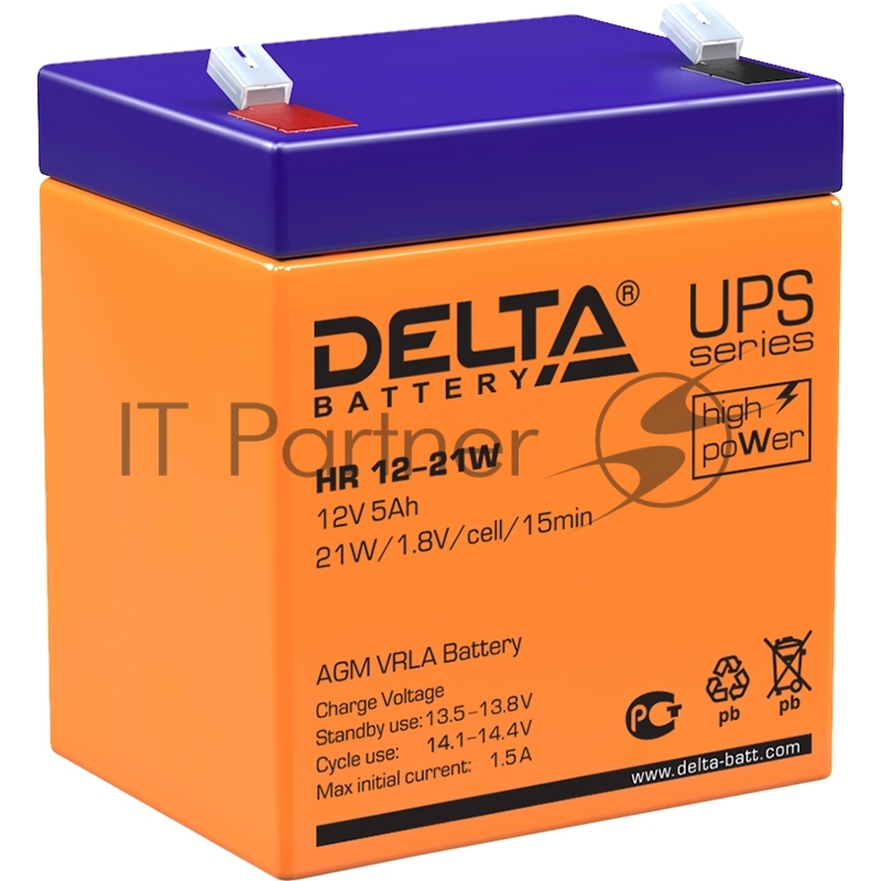 Батарея для ИБП Delta HR 12-21W (12V, 5Ah)