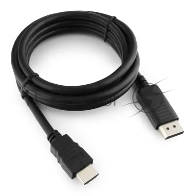 Кабель DisplayPort-HDMI Gembird/Cablexpert 1,8м, 20M/19M, черный, экран, пакет