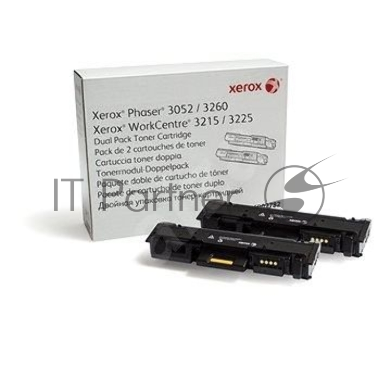 Картридж лазерный Xerox 106R02782 черный, 6000 стр. (упаковка 2шт х 3000 стр.), для Phaser 3052/3260/WC 3215/25 (channels)