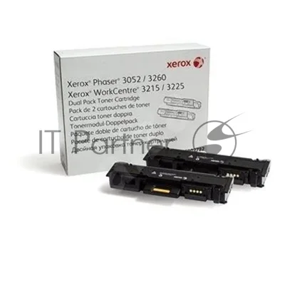 Картридж лазерный Xerox 106R02782 черный, 6000 стр. (упаковка 2шт х 3000 стр.), для Phaser 3052/3260/WC 3215/25 (channels)