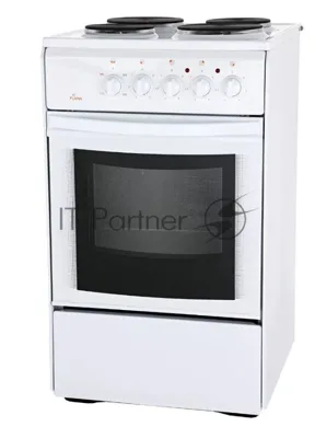 Плита электрическая Flama AE 1403 W белый, конфорок 4 шт, духовка 50 л, 50 см x 85 см x 60 см