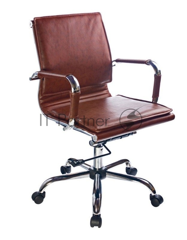 Кресло Бюрократ CH-993-Low/Brown коричневый, экокожа