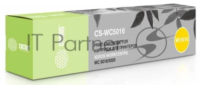 Картридж лазерный Cactus CS-WC5016 (106R01277) черный (6300 стр.) двойная упаковка, для Xerox WC 5016/5020