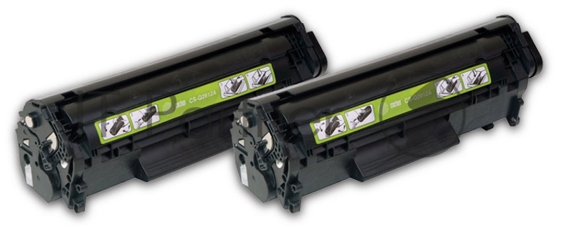 Картридж лазерный Cactus CS-Q2612AD черный (2x2000 стр.) для HP 1010/1012/1015/1018/1020/1022/3015/3020