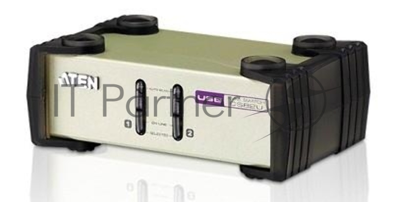 Переключатель ATEN KVM Switch CS82U-AT KVM-переключатель, VGA/SVGA+KBD+MOUSE, 1> 2 блока/порта/port PS2/USB, с KVM-шнурами PS2/USB 2х1.2м