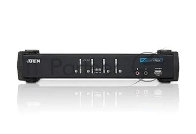 Переключатель ATEN KVM Switch CS1764A-AT-G 4-х портовый USB 2.0 DVI KVMP-переключатель (KVM Switch)