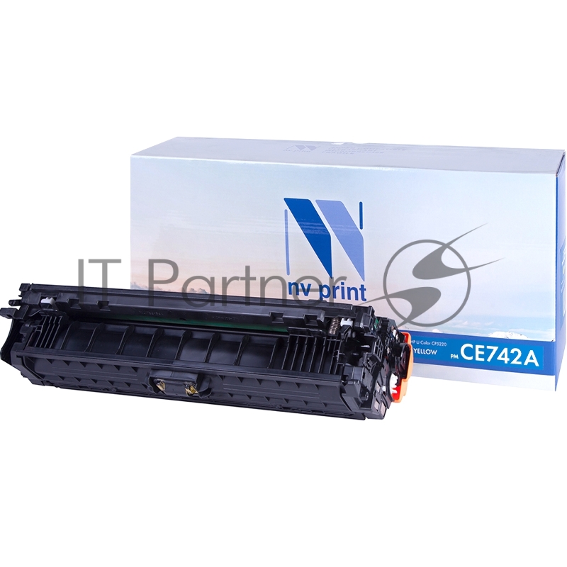 Картридж лазерный NVPrint совместимый HP CE742A Yellow для LJ Color CP5220 (7300k)