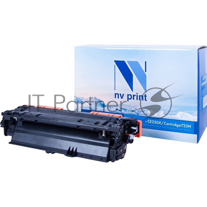 Картридж лазерный NVPrint совместимый HP CE250X черный для LJ Color CM3530/CP3525 (10500k)