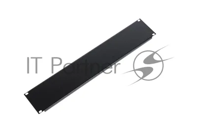 Фальшпанель в шкаф 19" 2U, черный (ФП-2-9005)