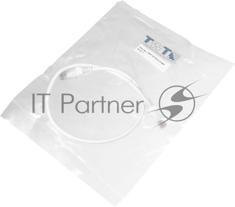 Патч-корд LANMASTER UTP TWT-45-45-0.5-WH вилка RJ-45-вилка RJ-45 cat.5е 0.5м белый ПВХ