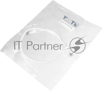 Патч-корд LANMASTER UTP TWT-45-45-0.5-WH вилка RJ-45-вилка RJ-45 cat.5е 0.5м белый ПВХ
