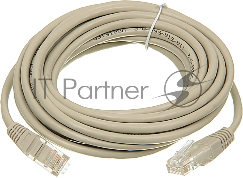 Патч-корд LANMASTER UTP RJ-45 (m)-RJ-45 (m) cat.5e 5м серый