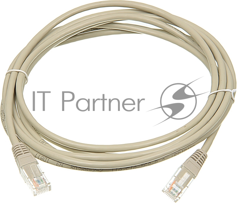 Патч-корд LANMASTER UTP TWT-45-45-3.0-GY вилка RJ-45-вилка RJ-45 cat.5е 3м серый ПВХ