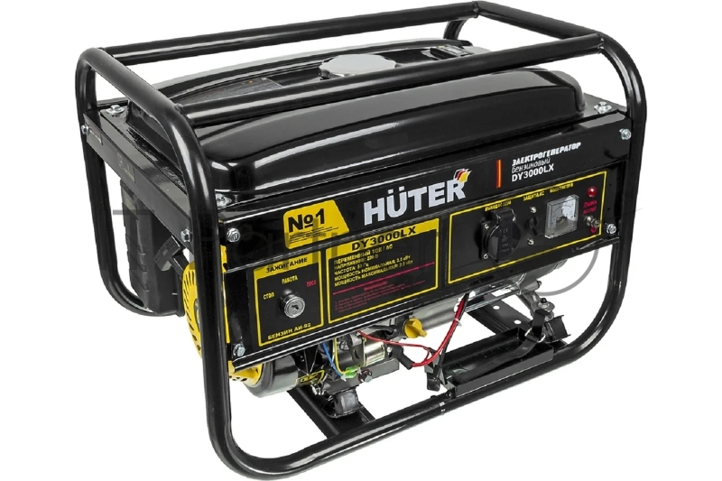 Электрогенератор бензиновый Huter DY3000LX, 2.7 кВт, 67 дБ, 45 кг