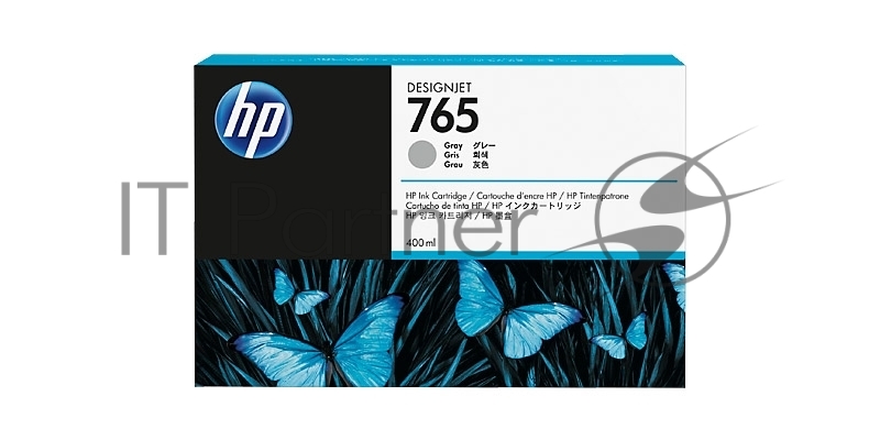 Картридж струйный HP 765 (F9J53A) серый для HP Designjet T7200 (400мл)