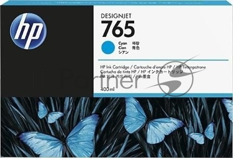 Картридж струйный HP 765 (F9J52A) голубой для HP Designjet T7200 (400мл)