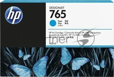 Картридж струйный HP 765 (F9J52A) голубой для HP Designjet T7200 (400мл)