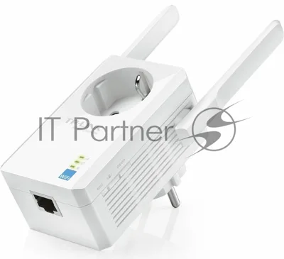 Сетевой адаптер TP-Link SOHO TL-WA860RE 300Mbps Wireless N Wall Plugged Range Extender with AC Passthrough, QCA(Atheros), 2T2R, 2.4GHz, 802.11b/g/n, 1 10/100Mbps LAN port, Range Extender button, Range Extender mode, suppo поставляется без кабеля RJ-45