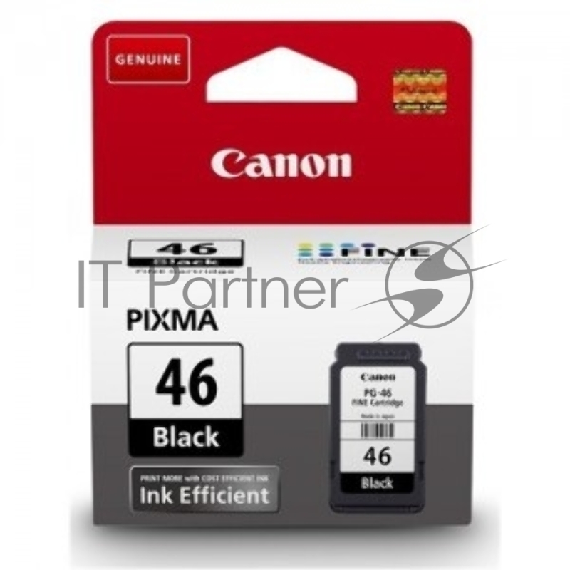 Картридж струйный Canon PG-46 9059B001 черный для Canon Pixma E404/E464 (15мл)