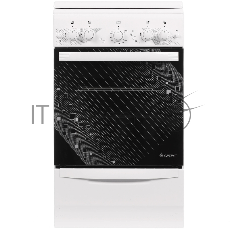 Плита газовая Gefest ПГ 5100-02 0009 белый, конфорок 4 шт, духовка 52 л, 50 см x 85 см x 58.5 см