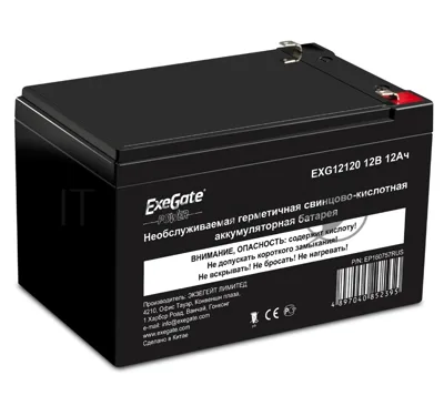 Батарея для ИБП ExeGate EP160757RUS GP 12120/EXG12120 (12V 12Ah) клеммы F2