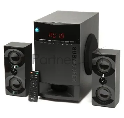 Акустическая система Dialog Progressive AP-230 BLACK акустические колонки 2.1, 35W+2*15W RMS, Bluetooth, USB+SD reader