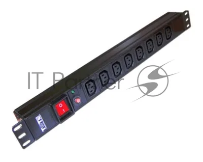 Блок распределения питания Lanmaster TWT-PDU19-10A8C3 гор.размещ. 8xC13 базовые 10A C14