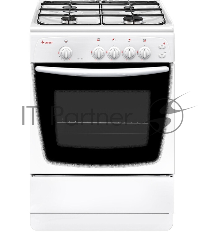 Плита газовая Gefest ПГ 1200 С6 белый, конфорок 4 шт, духовка 63 л, 60 см x 85 см x 60 см