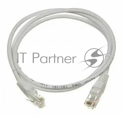 Патч-корд LANMASTER TWT RJ-45 (m)-RJ-45 (m) cat.5e 0.5м серый