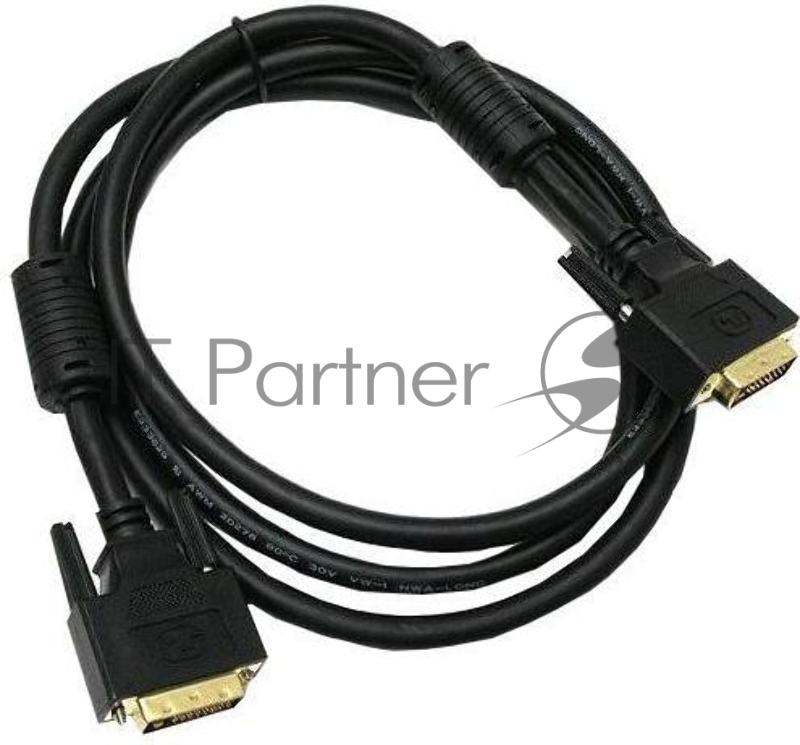 Кабель видео Buro DVI-D(m)/DVI-D(m) 1.8м. феррит.кольца позолоченные контакты черный (DVI-D)