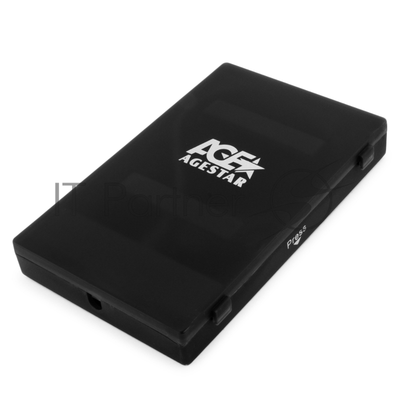 Контейнер для HDD AgeStar Внешний корпус 2.5" SATA HDD/SSD AgeStar SUBCP1 черный USB 2.0, пластик, черный, безвинтовая конструкция 10610