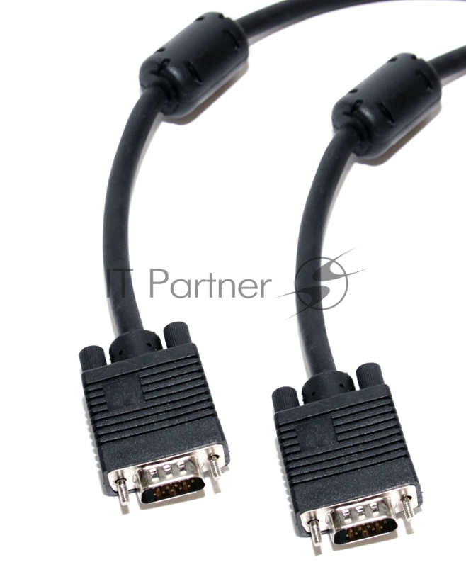 Кабель для монитора VGA (M) -VGA (M), 1.8m, 5bites (APC-133-018), ферритовые кольца