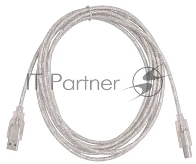 Кабель USB2.0 Buro USB2.0-AM/BM-3-TRANS USB A (m)/USB B (m) 3м
