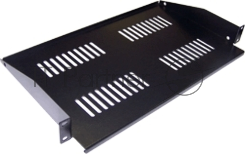Полка стационарная Lanmaster TWT-CB-SF350-2U/60 нагр.:60кг. 19" 350мм черный (упак.:1шт)