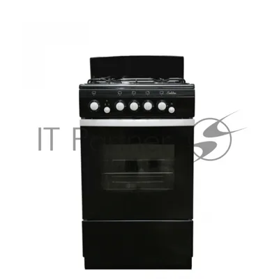 Плита газовая De Luxe 5040.36Г (КР) черный, конфорок 4 шт, духовка 43 л, 50 см x 85 см x 50 см