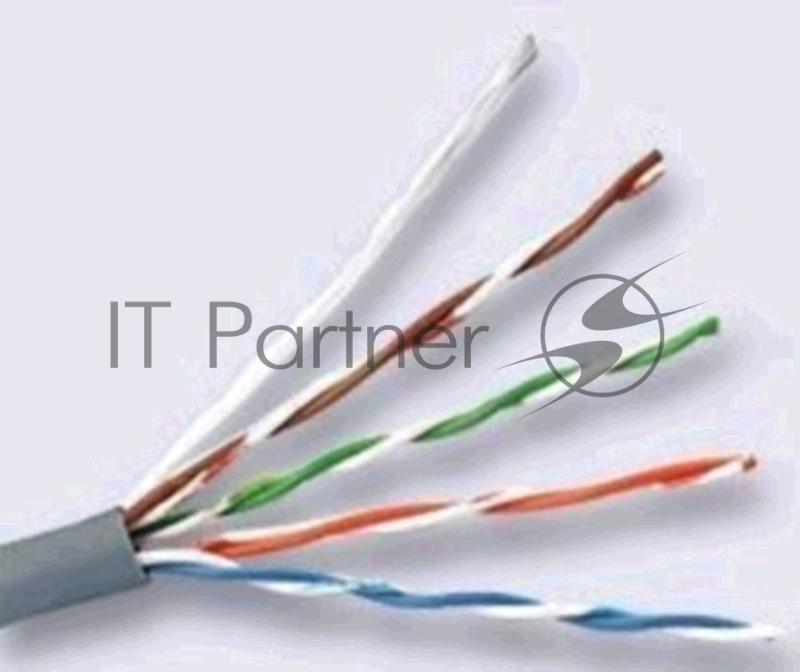 Кабель сетевой HQ Solid Cu 4 pair 0.42мм cat5E 305м серый (43648)