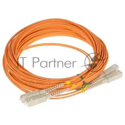 Патч-корд Hyperline волоконно-оптический (шнур) MM 50/125, LC-LC, duplex, LSZH, 10 м FC-D2-50-LC/PR-LC/PR-H-10M-LSZH-OR (FC-50-LC-LC-PC-10M)